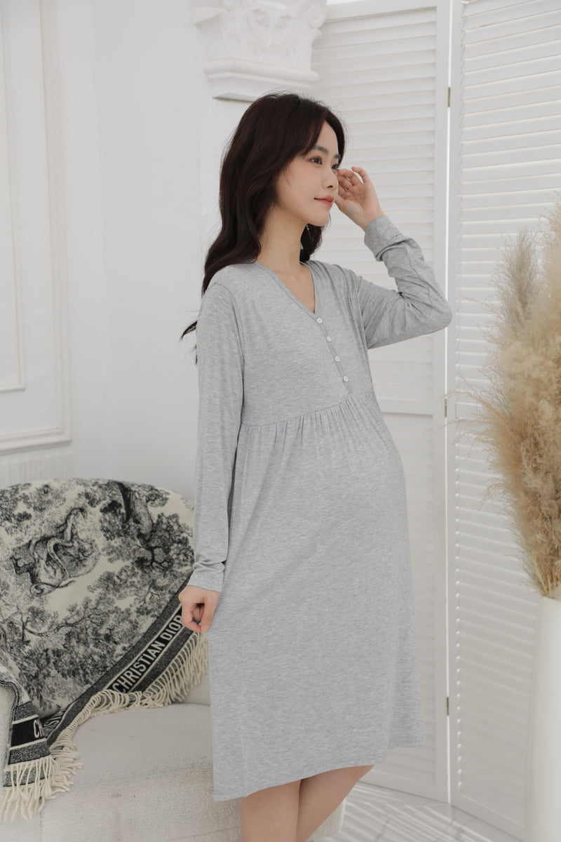 Ultrasoft Long Sleeve Nursing Dress