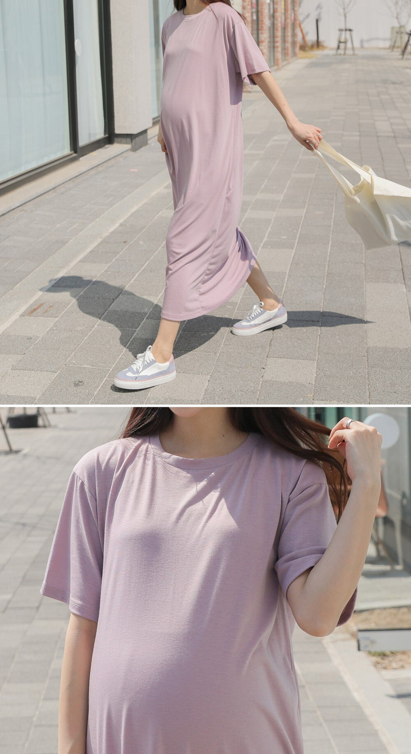 Summer Simple Solid Stretch Dress
