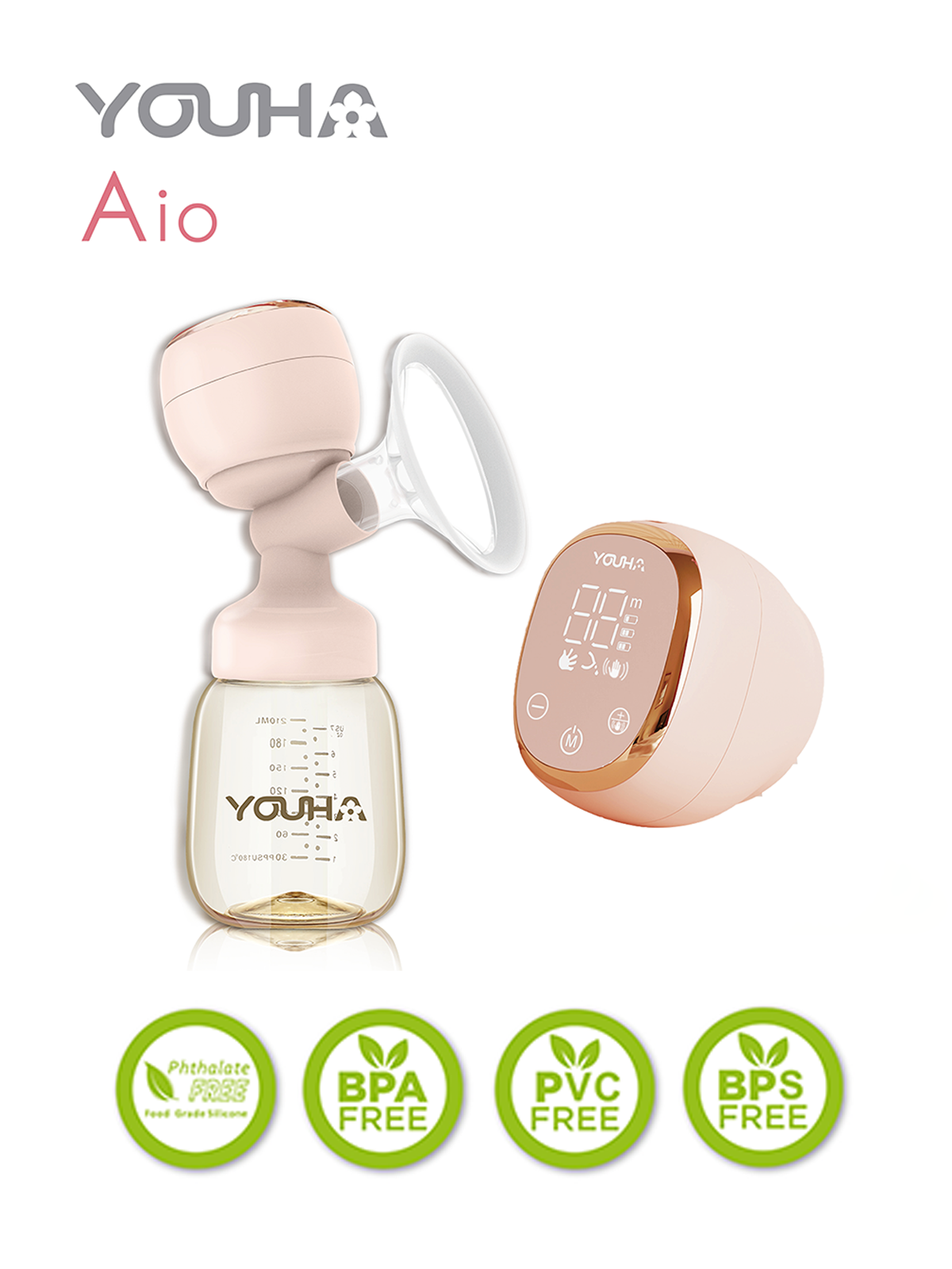 YOH219 Youha Aio Electric Breast Pump & Lactation Massager