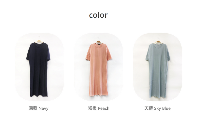 Simple Pleated Midi Dress
