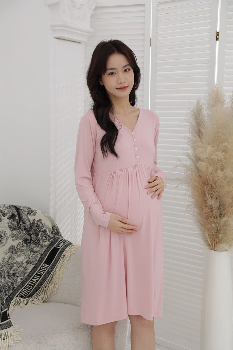 Ultrasoft Long Sleeve Nursing Dress