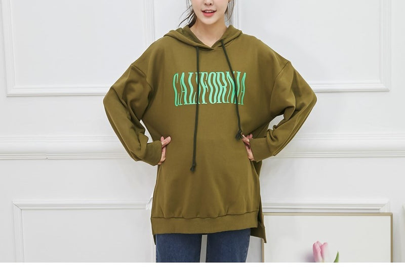 "California" 印花哺乳衛衣