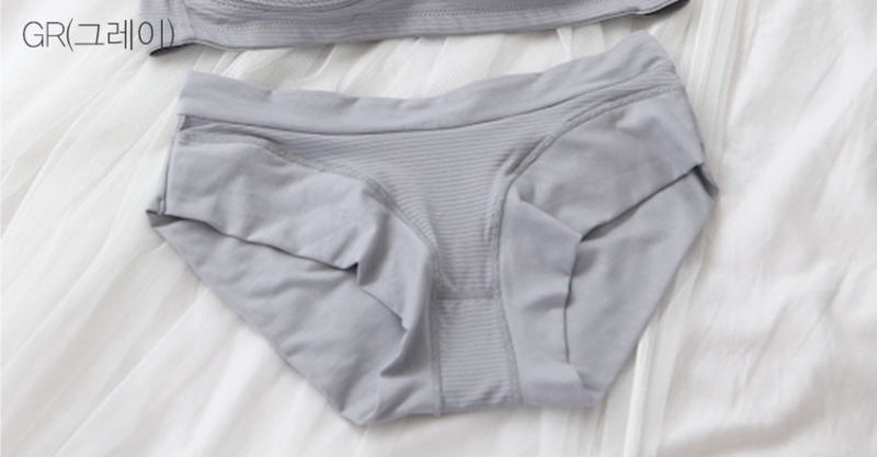 KRMD305 Korea Mom's day Breathable Striped Half-type Panty (2 Colors) [Maternity Underwear]