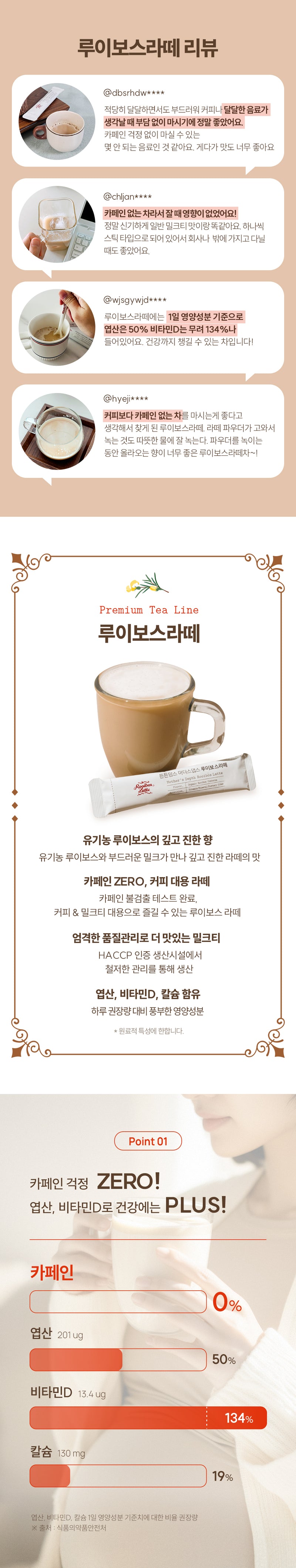 KRTN013 Korea tntn mom's Mother's Depth Rooibos Latte [6 Packets in a Pack]