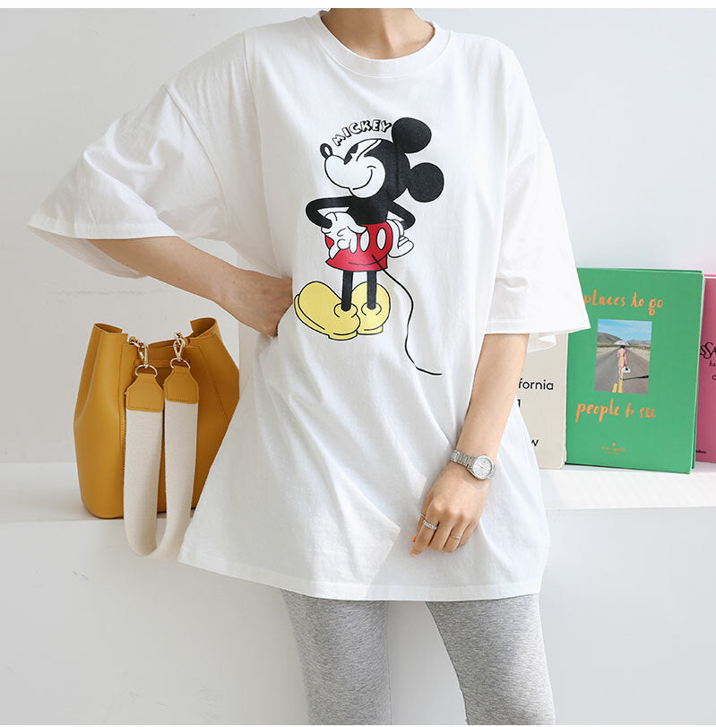 Cotton Mickey Mouse Nursing Top