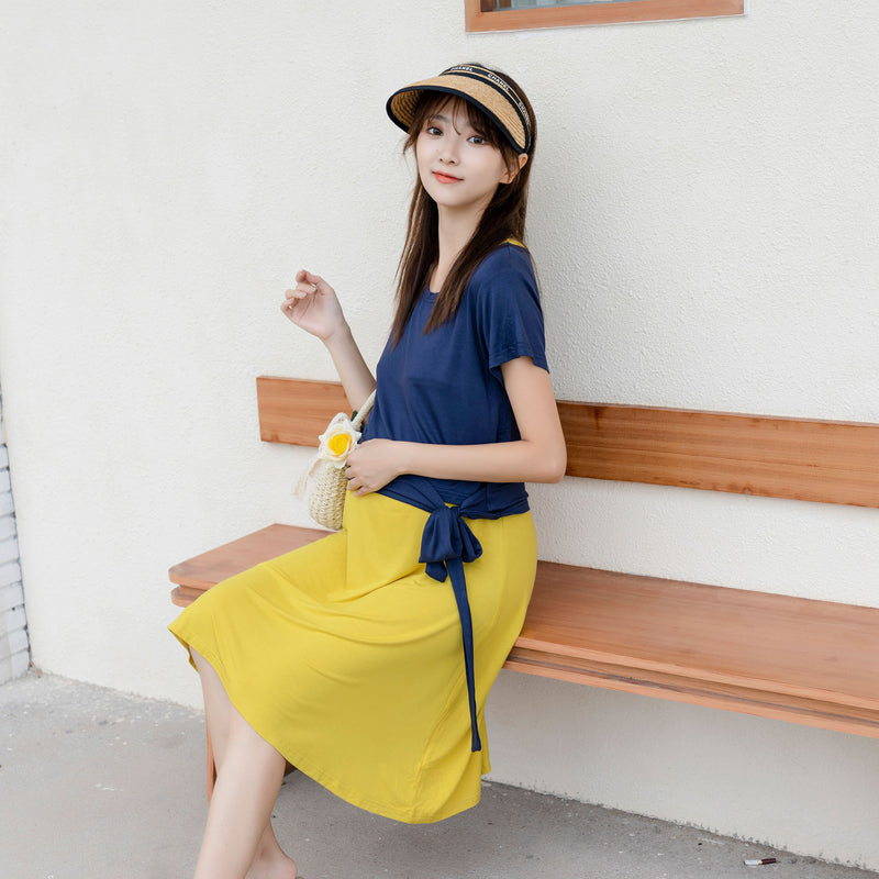 Two-Piece Contrasting Dress