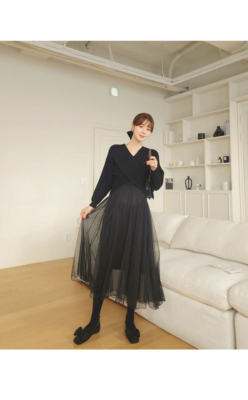 Elegant Mesh Dress Set