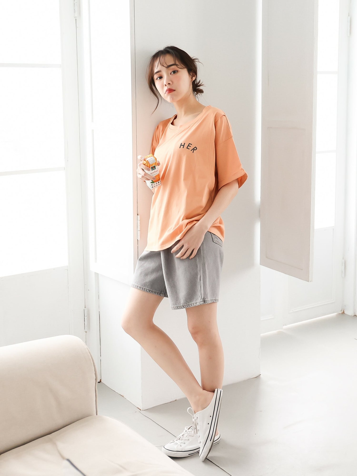 Basic "Her" Nursing Top