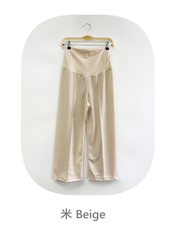 Pintuck Wide Leg Pants with Yoga Waistband