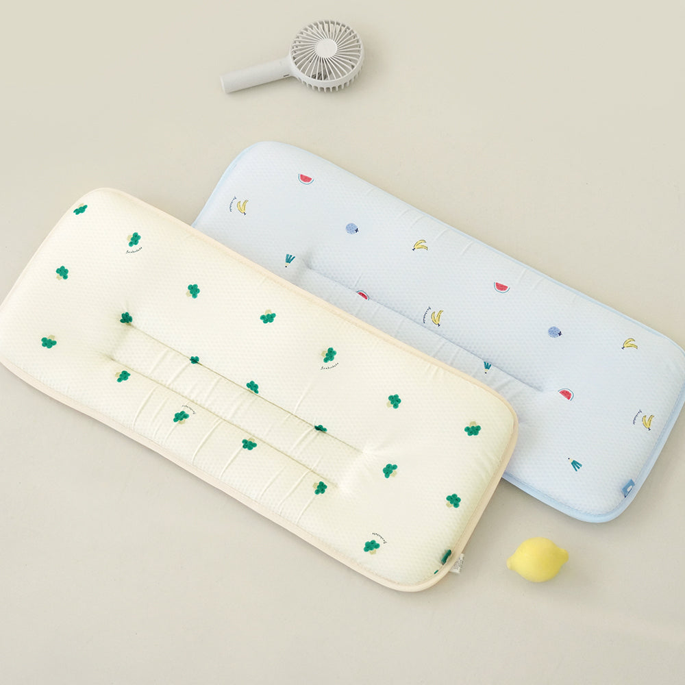 KRBA618 Korea Bamboo Bebe All Season Reversible Cooling Long Pillow 28x70cm-Yummy Veggie (2 Colors)