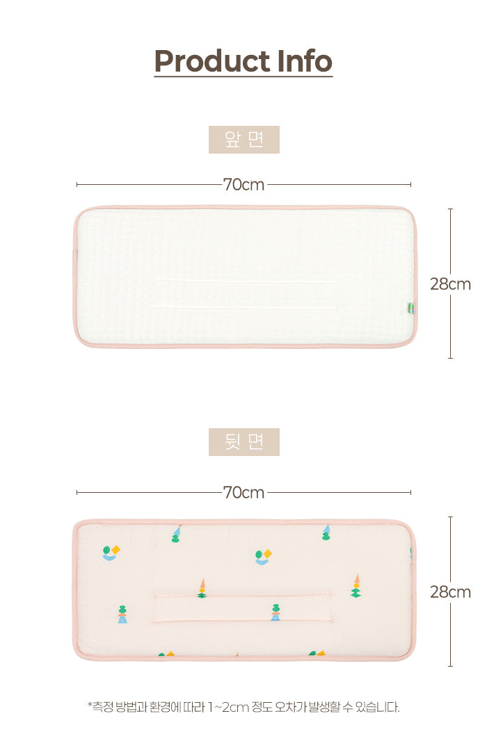KRBA622 韓國 Bamboo Bebe 雙面涼感長枕頭 28x70cm-馬戲團 (2色)