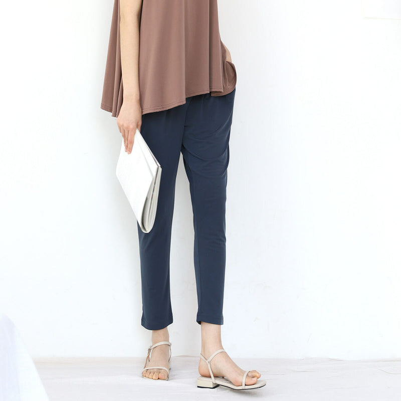 Plain Baggy Yoga Waistband Pants