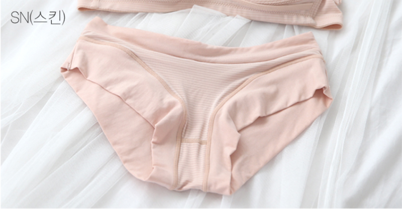 KRMD305 Korea Mom's day Breathable Striped Half-type Panty (2 Colors) [Maternity Underwear]