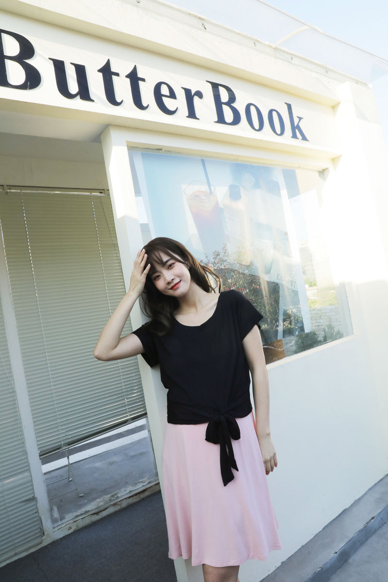 Two-Piece Contrasting Dress