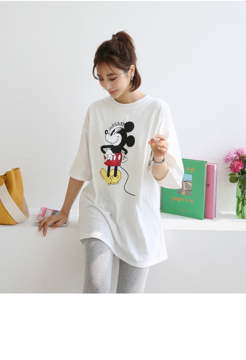 Cotton Mickey Mouse Nursing Top