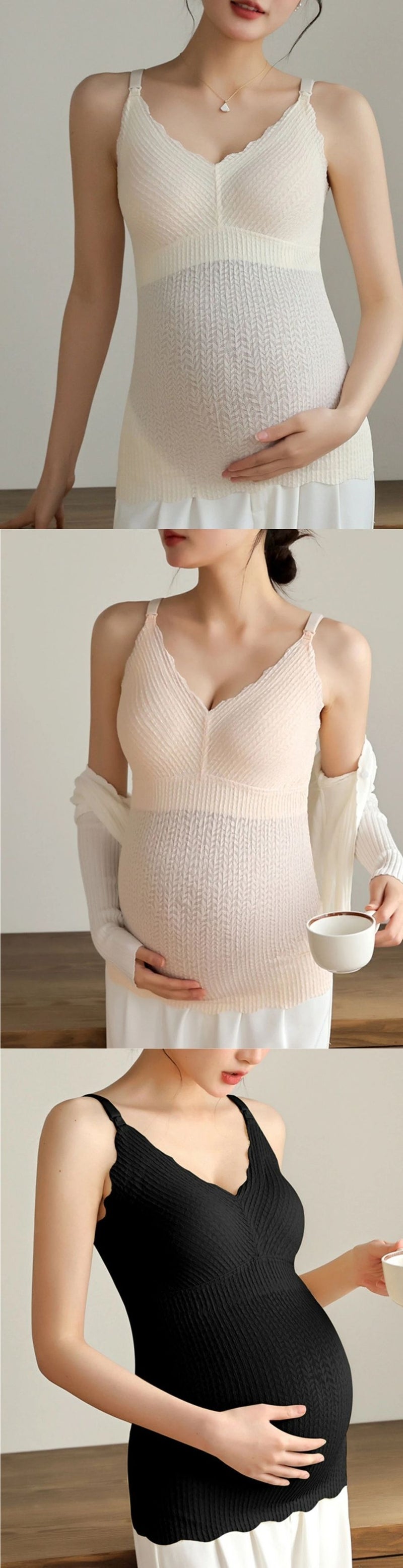 高彈性吊帶孕婦哺乳背心