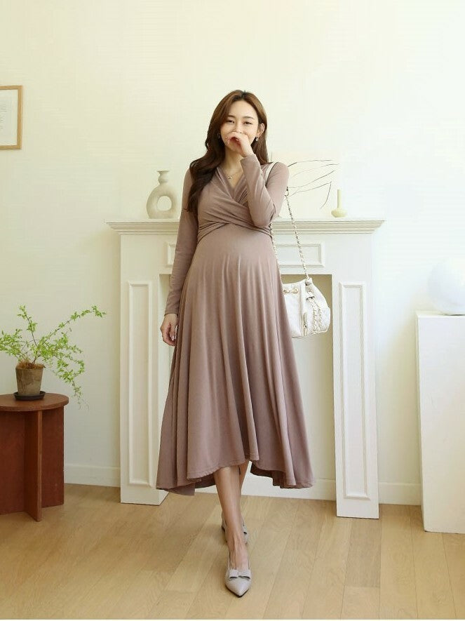 Grace Cross Front Midi Dress