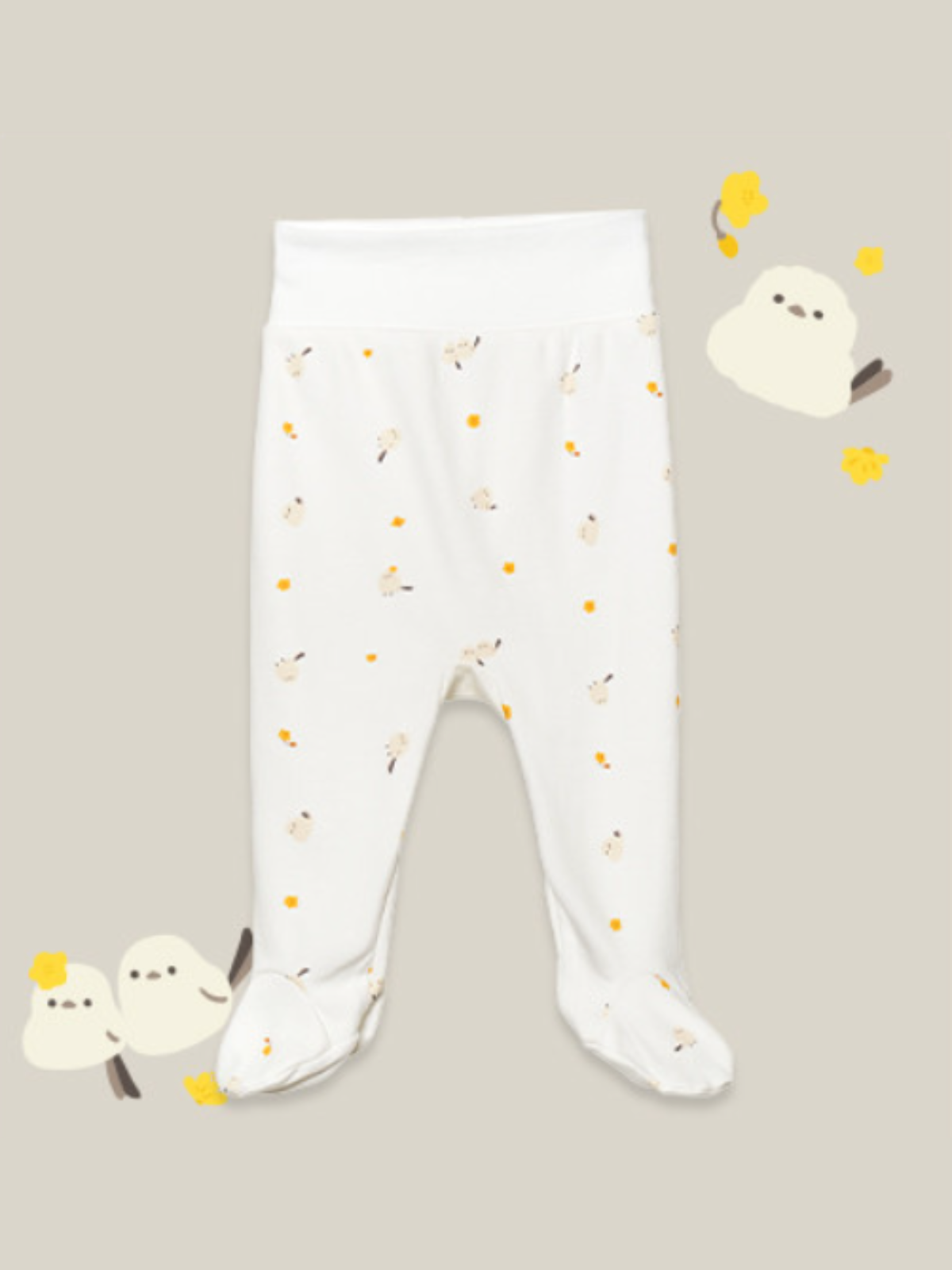Footed Pants-Bee Bird (All Seasons)