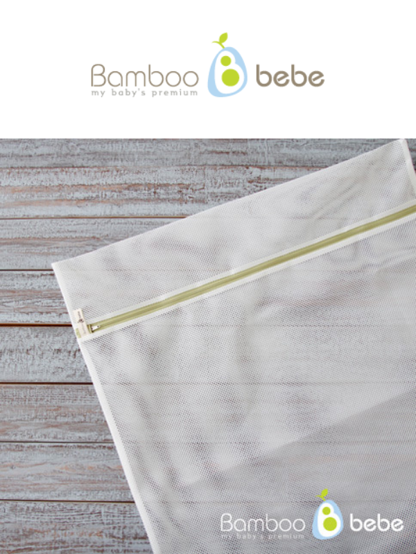 KRBA703 Korea Bamboo Bebe Non-Fluorescent Laundry Bag(Square-M: 60x60cm)