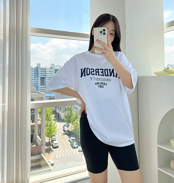 Cotton Anderson Short Sleeve Oversized Top