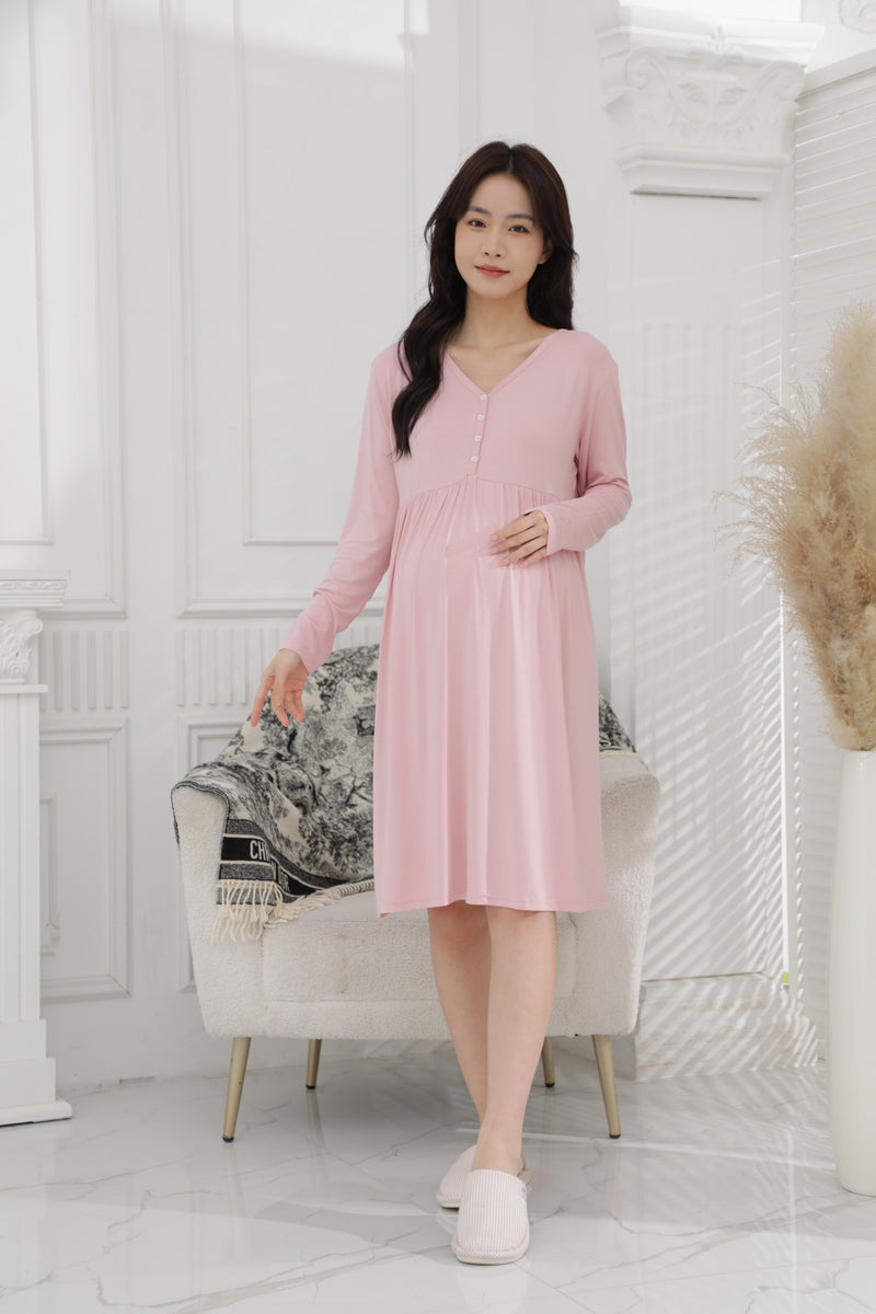 Ultrasoft Long Sleeve Nursing Dress