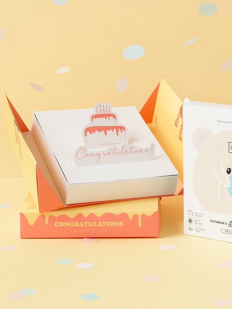 MMGB004 tntn mom's Bear Belly Pop Up Card Gift Box (Only for Bear Belly Mask)