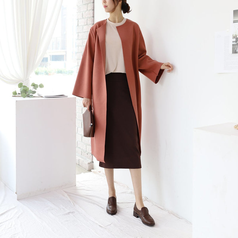 Stretch Midi Skirt