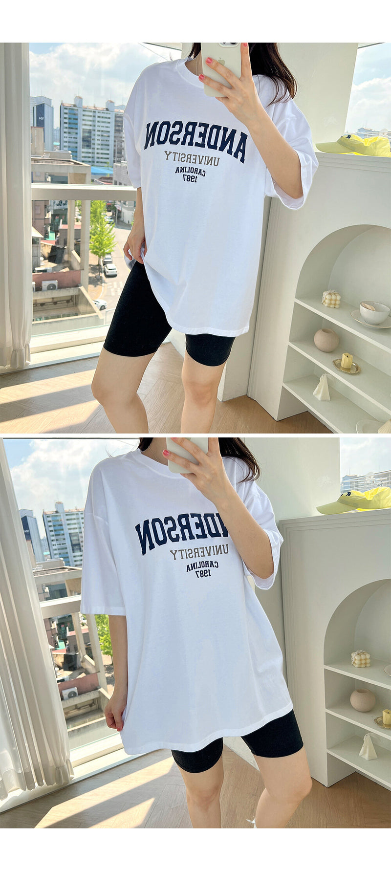 Cotton Anderson Short Sleeve Oversized Top