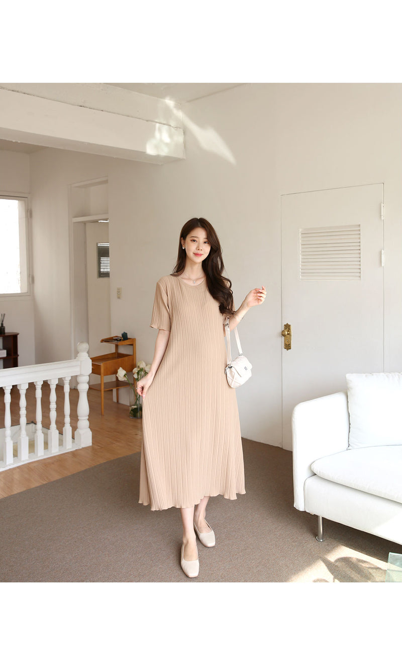 Plain Rib Maxi Dress