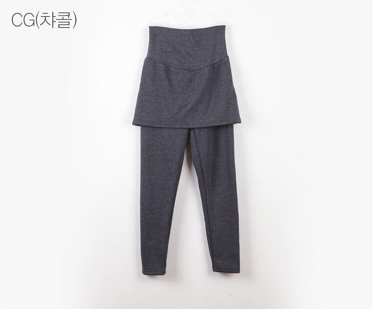 KRMD708 韓國 Mom's day 高級優質托腹拉絨短裙Leggings (3色) [孕婦緊身褲/下裝]