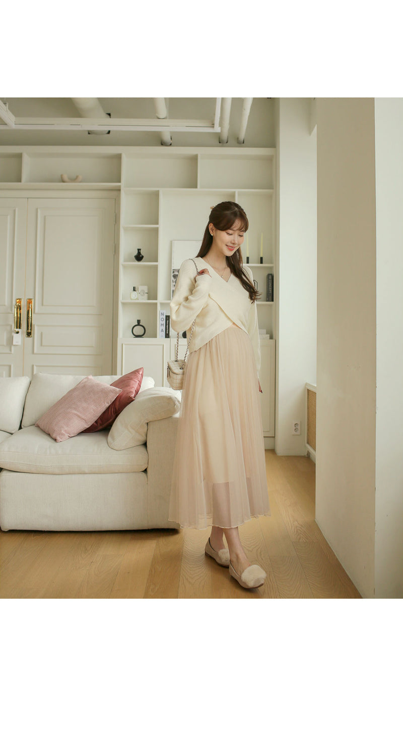 Elegant Mesh Dress Set