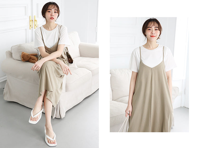 Cotton Nursing Top with Strap Dress