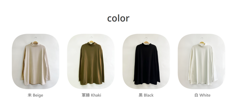 Plain Turtleneck Top