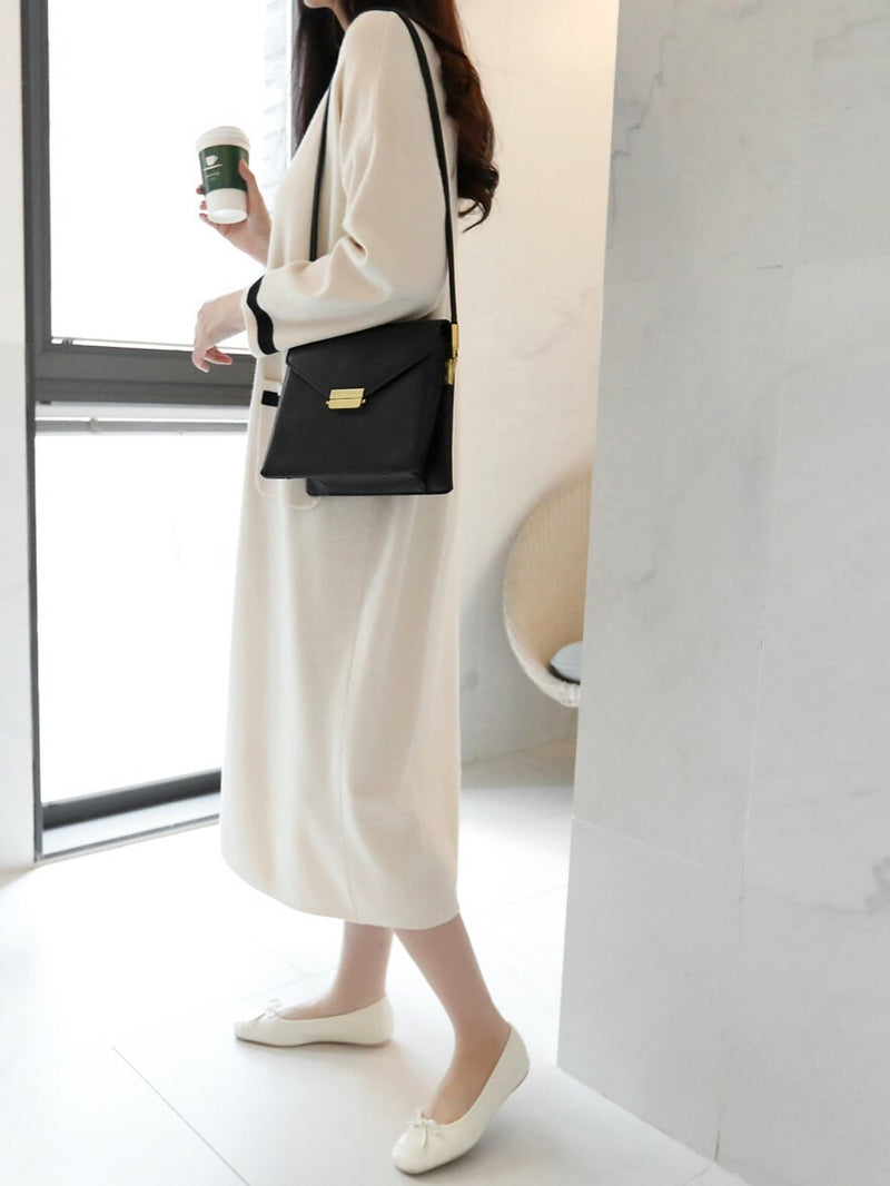 Color Block Knitted Dress