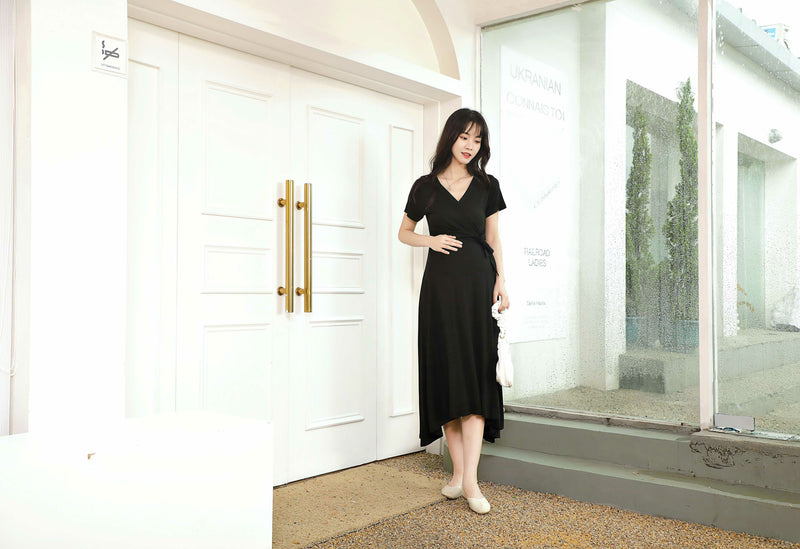 V-Neckline Wrap Dress