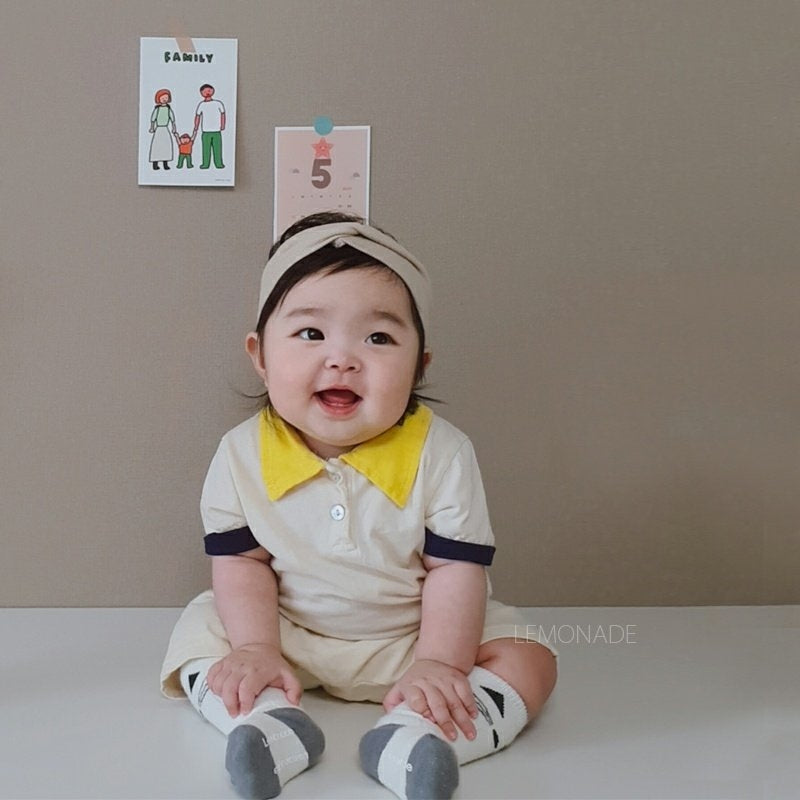 KRXO019 Color Matching Polo Shirt (2 Colors)