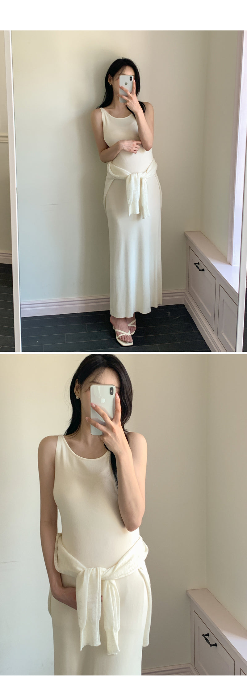 Stretch Slim-Fit Maxi Tank Dress