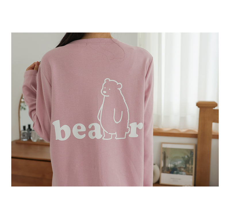 Cotton Bear Printed Nursing Dress