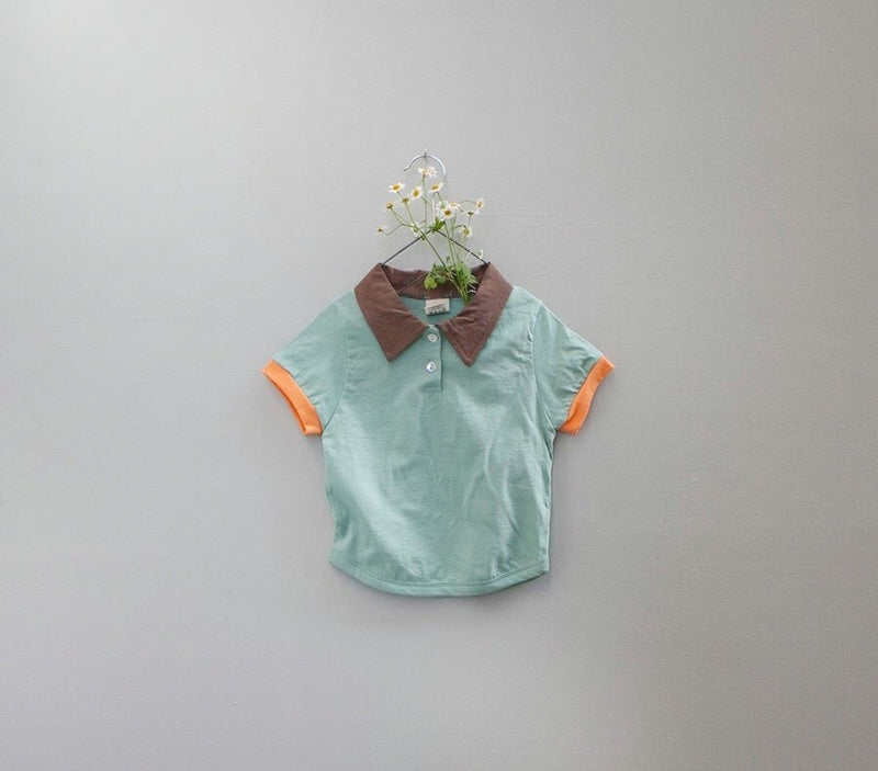 KRXO019 Color Matching Polo Shirt (2 Colors)