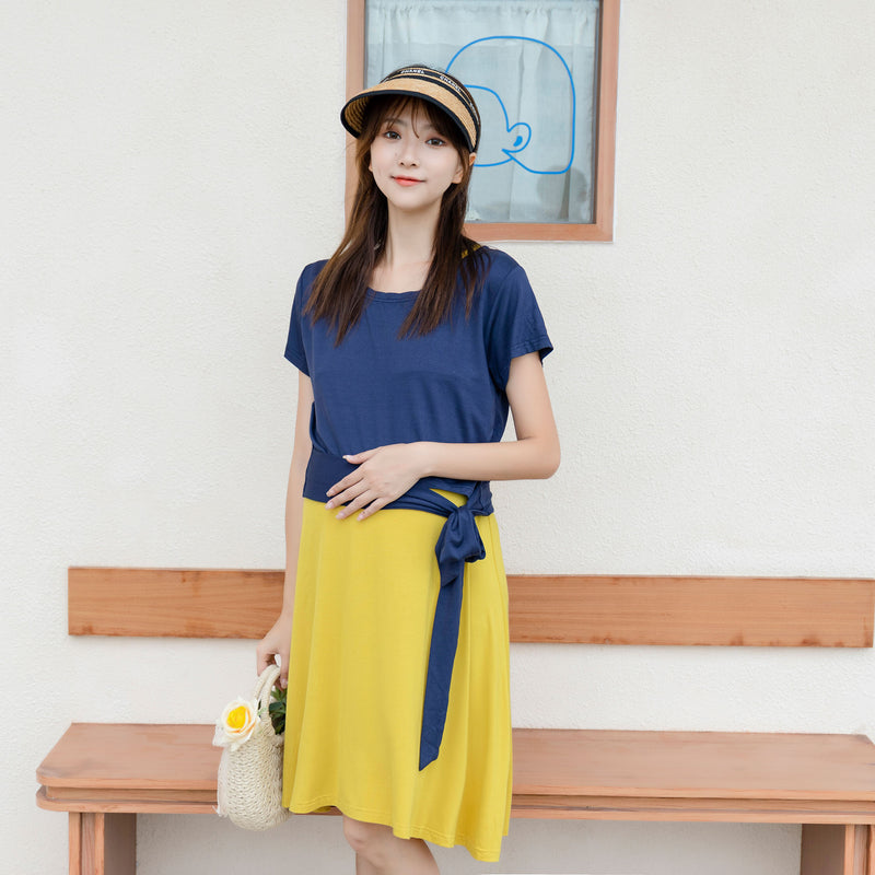 Two-Piece Contrasting Dress