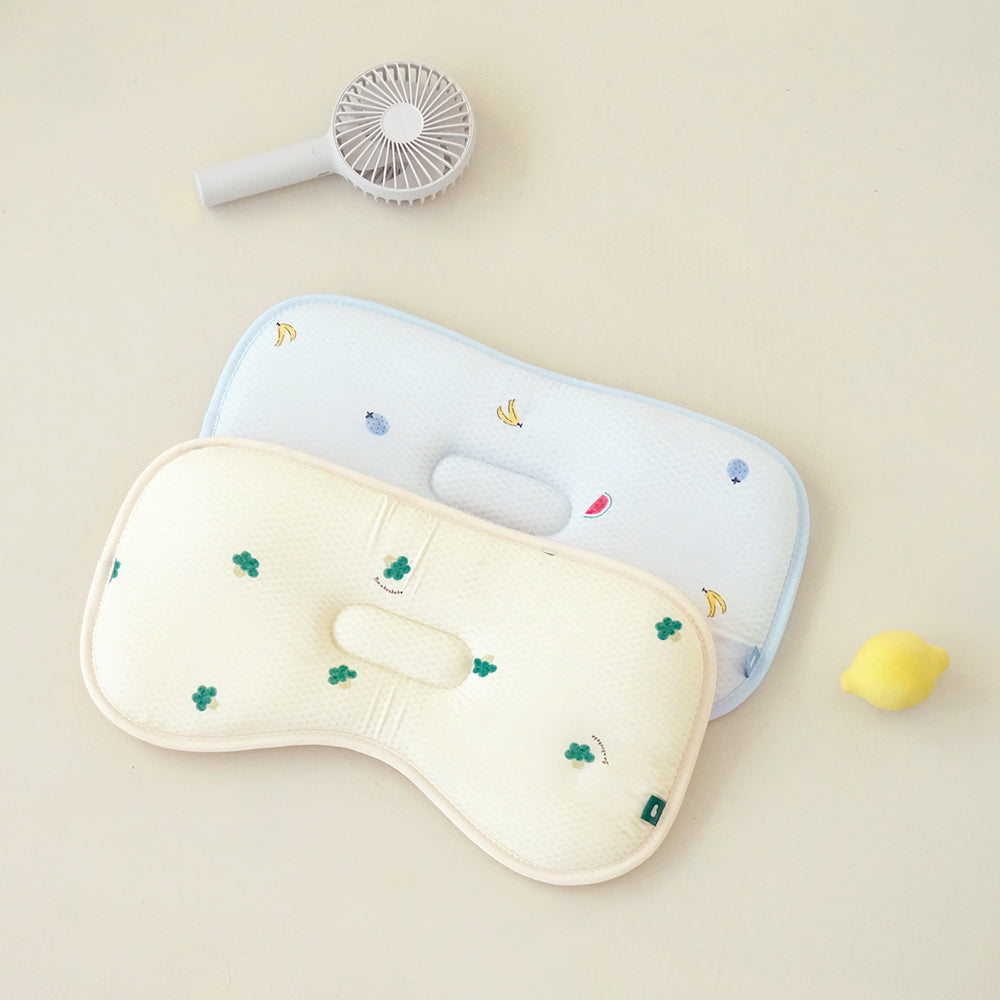 KRBA617 Korea Bamboo Bebe All Season Reversible Cooling Pillow 24x45cm-Yummy Veggie (2 Colors)
