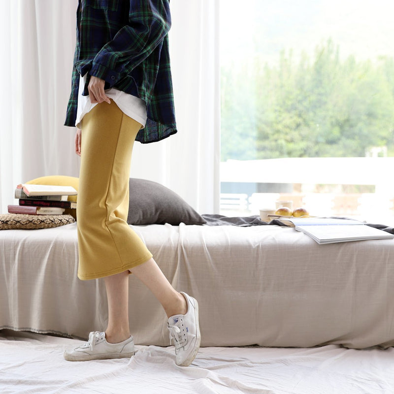 Stretch Midi Skirt