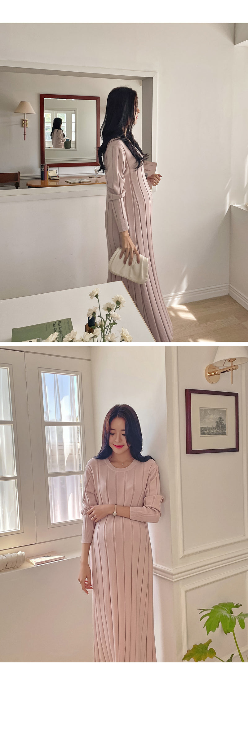Ribbed Knit Maxi Dress