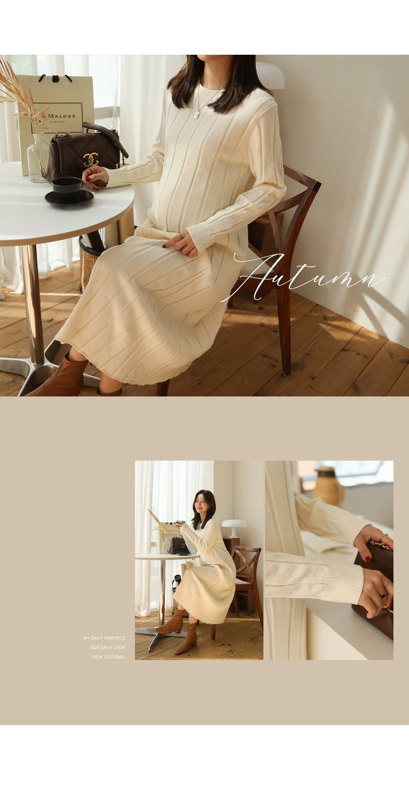 Ribbed Knit Maxi Dress