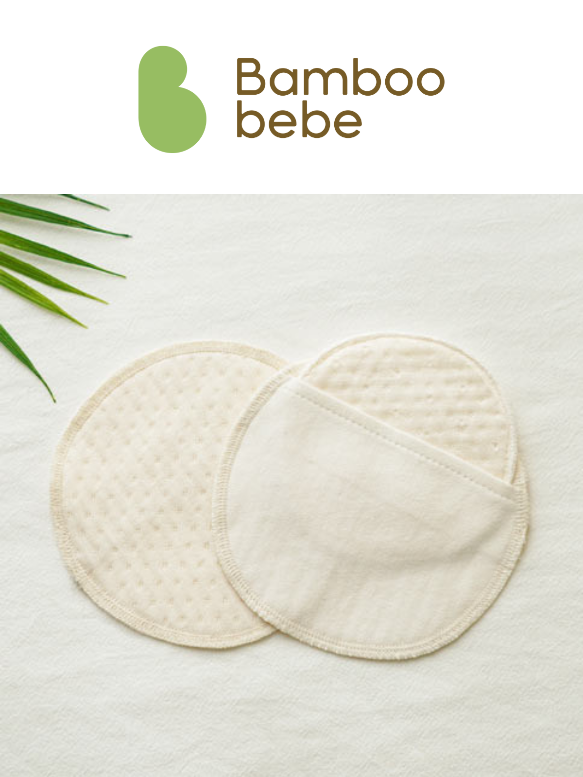 KRBA414 Korea Bamboo Bebe Bamboo Light & Soft Washable Nursing Pads (2Pads+2Inserts)