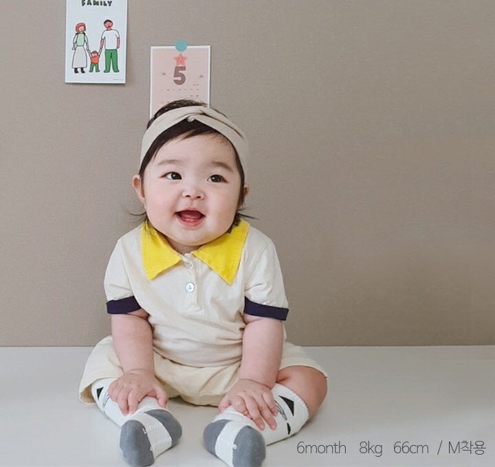 KRXO019 Color Matching Polo Shirt (2 Colors)