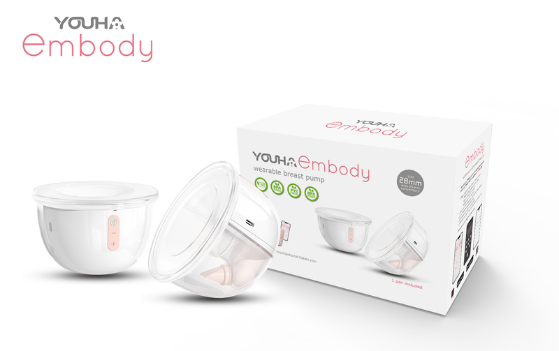 YOH601 Youha embody Wearable Breast Pump (24mm/28mm) [Hands-free;Wire-free;Tube-free]