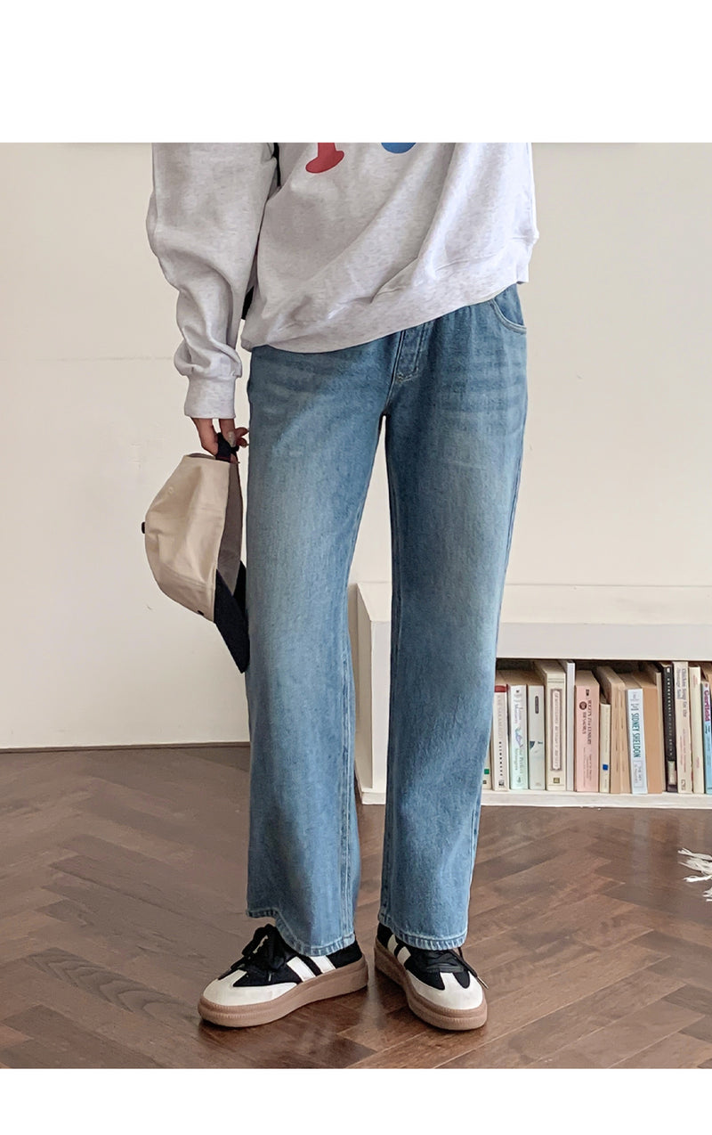 Yoga Waist Wide-Leg Denim
