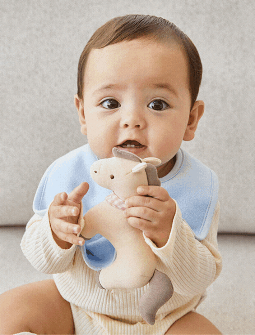 KRDY169 Korea Baby&I Baby Rattle Doll (3 Choices)