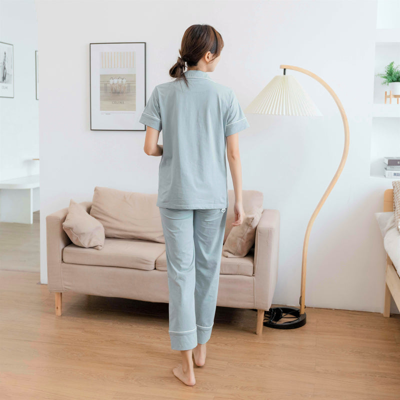 Nursing Pajama Set with Adjustable Waistband